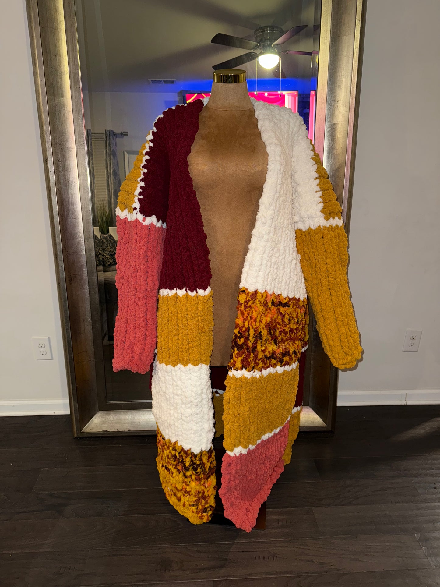 BCOZY CROPPED CROCHET CARDIGAN