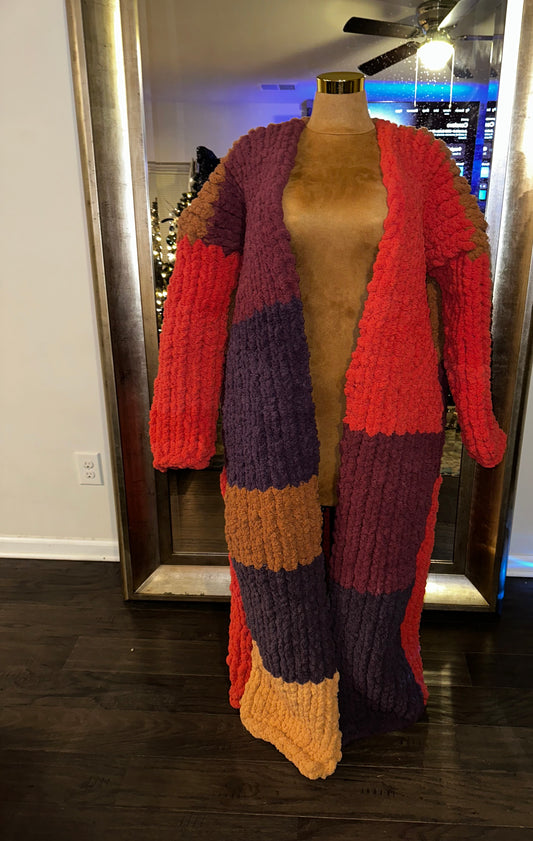 BCOZY CROPPED CROCHET CARDIGAN